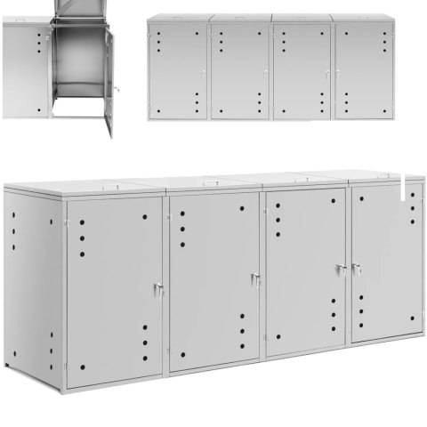 Osłona obudowa kosza kubła na śmieci z wentylacją 4 x 240 l Osłona obudowa kosza kubła na śmieci z wentylacją 4 x 240 l