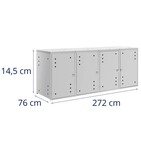 Osłona obudowa kosza kubła na śmieci z wentylacją 4 x 240 l Osłona obudowa kosza kubła na śmieci z wentylacją 4 x 240 l