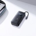 Powerbank 10000mAh 30W z portem USB-C i rozwijanym kablem USB-C Free2Pull - czarny