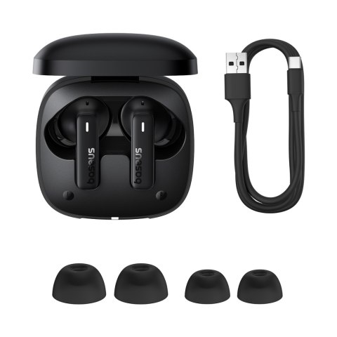 Słuchawki bezprzewodowe Bowie E19 TWS dokanałowe USB-C - czarne Słuchawki bezprzewodowe Bowie E19 TWS dokanałowe USB-C - czarne