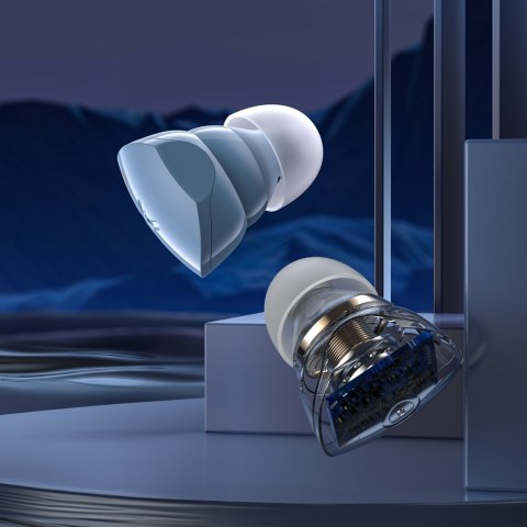 Słuchawki bezprzewodowe TWS Bluetooth 5.3 LightAura VocalSound - niebieskie Słuchawki bezprzewodowe TWS Bluetooth 5.3 LightAura VocalSound - niebieskie