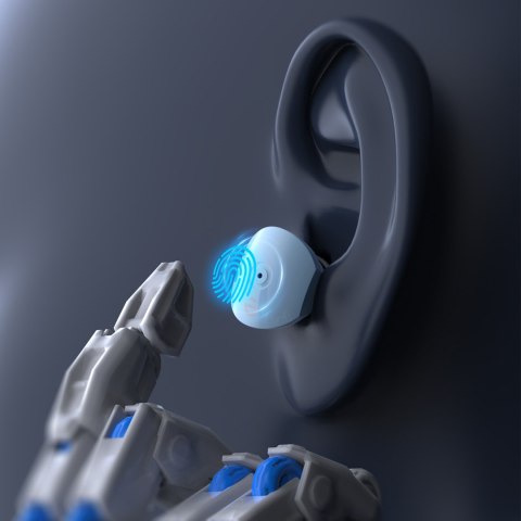 Słuchawki bezprzewodowe TWS Bluetooth 5.3 LightAura VocalSound - niebieskie Słuchawki bezprzewodowe TWS Bluetooth 5.3 LightAura VocalSound - niebieskie
