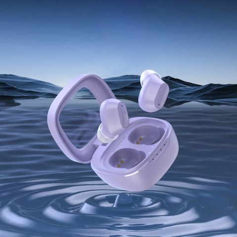 Słuchawki dokanałowe MEMS bezprzewodowe TWS Bluetooth 5.3 - fioletowe Słuchawki dokanałowe MEMS bezprzewodowe TWS Bluetooth 5.3 - fioletowe