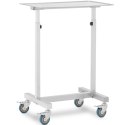Stolik wózek instrumentalny zabiegowy na narzędzia regulowany STAL 60 x 40 cm Stolik wózek instrumentalny zabiegowy na narzędzia regulowany STAL 60 x 40 cm