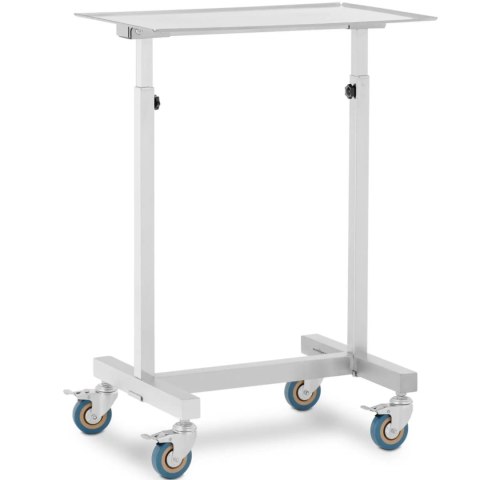 Stolik wózek instrumentalny zabiegowy na narzędzia regulowany STAL 60 x 40 cm Stolik wózek instrumentalny zabiegowy na narzędzia regulowany STAL 60 x 40 cm