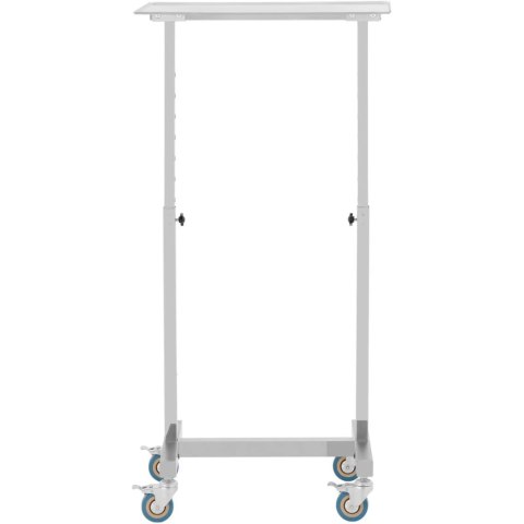 Stolik wózek instrumentalny zabiegowy na narzędzia regulowany STAL 60 x 40 cm Stolik wózek instrumentalny zabiegowy na narzędzia regulowany STAL 60 x 40 cm