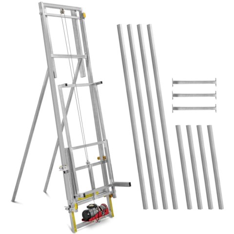 Winda wciągarka dekarska budowlana z pilotem 10 m do 300 kg 1500 W Winda wciągarka dekarska budowlana z pilotem 10 m do 300 kg 1500 W