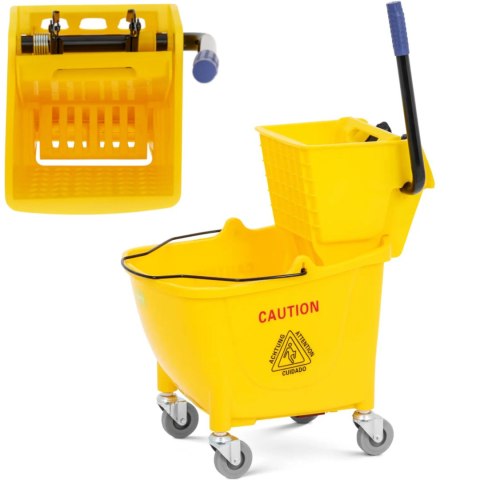 Wózek do sprzątania mycia podłóg z wyżymaczką 32 l Wózek do sprzątania mycia podłóg z wyżymaczką 32 l