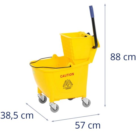 Wózek do sprzątania mycia podłóg z wyżymaczką 32 l Wózek do sprzątania mycia podłóg z wyżymaczką 32 l