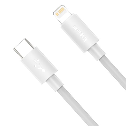 2x Kabel przewód Simple Wisdom iPhone Lightning - USB-C 20W 1.5 m - biały 2x Kabel przewód Simple Wisdom iPhone Lightning - USB-C 20W 1.5 m - biały