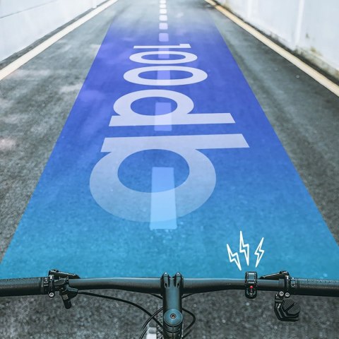 Dzwonek rowerowy w kształcie litery Q 100db - czarny Dzwonek rowerowy w kształcie litery Q 100db - czarny