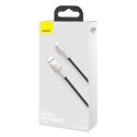 Kabel przewód Cafule Series Metal Data USB-A - iPhone Lightning 2.4A 1m - czarny
