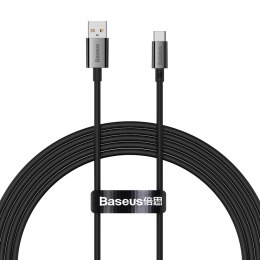 Kabel przewód Superior Series USB-A - USB-C 100W do Huawei Honor 1.5m - czarny