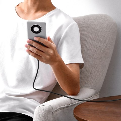 Kabel przewód Superior Series USB-A - USB-C 100W do Huawei Honor 1.5m - czarny