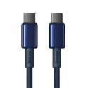 Kabel przewód Tungsten Gold USB-C - USB-C 100W 1m - granatowy
