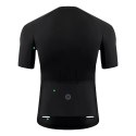 Koszulka rowerowa rozpinana z krótkim rękawem XXL - czarna Koszulka rowerowa rozpinana z krótkim rękawem XXL - czarna
