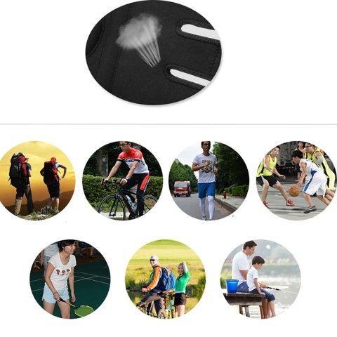 Nakolannik ochraniacz sportowy na kolano rzepkę i staw kolanowy rozmiar M - czarny Nakolannik ochraniacz sportowy na kolano rzepkę i staw kolanowy rozmiar M - czarny