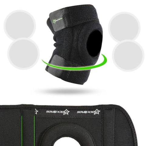 Nakolannik ochraniacz sportowy na kolano rzepkę i staw kolanowy rozmiar M - czarny Nakolannik ochraniacz sportowy na kolano rzepkę i staw kolanowy rozmiar M - czarny