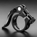 Obejma rowerowa zacisk do sztycy 27.2 i 28.6 mm pod siodełko z szybkozamykaczem - czarna Obejma rowerowa zacisk do sztycy 27.2 i 28.6 mm pod siodełko z szybkozamykaczem - czarna