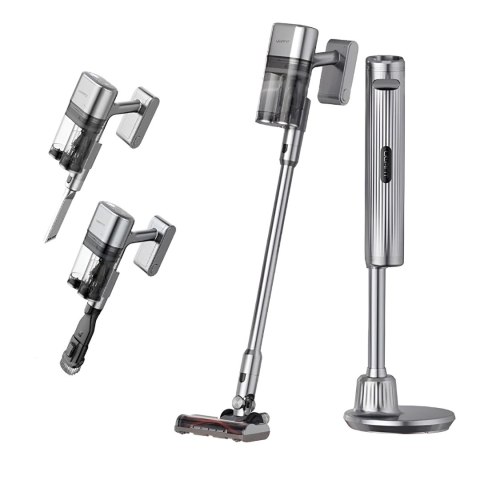 Odkurzacz bezprzewodowy wielofukncyjny 50kPa HEPA V100 - szary Odkurzacz bezprzewodowy wielofukncyjny 50kPa HEPA V100 - szary