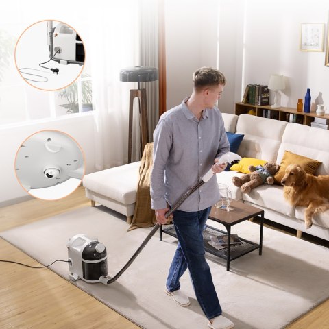 Odkurzacz piorący parownica Deep Cleaning 1900W z funkcją czyszczenia parowego B200 - biały Odkurzacz piorący parownica Deep Cleaning 1900W z funkcją czyszczenia parowego B200 - biały