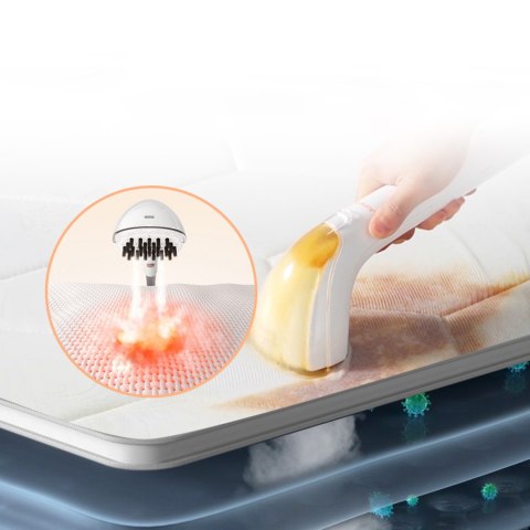 Odkurzacz piorący parownica Deep Cleaning 1900W z funkcją czyszczenia parowego B200 - biały Odkurzacz piorący parownica Deep Cleaning 1900W z funkcją czyszczenia parowego B200 - biały