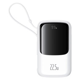 Power bank 10000mAh Qpow Pro+ 22.5W USB-C - biały