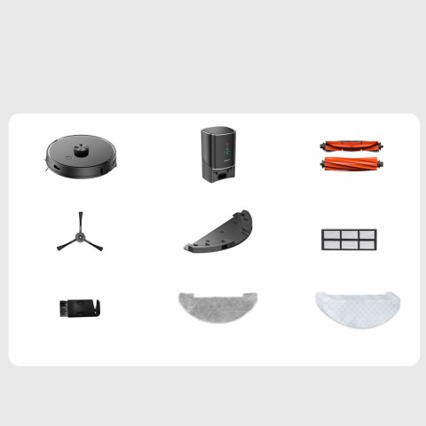 Robot sprzątający odkurzacz funkcją mopa + stacja ładująco - czyszcząca U100 - szary Robot sprzątający odkurzacz funkcją mopa + stacja ładująco - czyszcząca U100 - szary