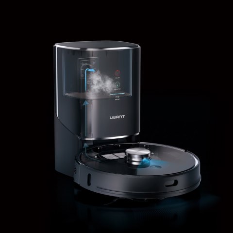 Robot sprzątający odkurzacz funkcją mopa + stacja ładująco - czyszcząca U100 - szary Robot sprzątający odkurzacz funkcją mopa + stacja ładująco - czyszcząca U100 - szary