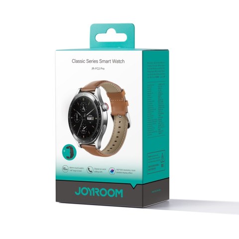Smartwatch Classic Series JR-FC2 Pro z funkcją odbierania połączeń - srebrny Smartwatch Classic Series JR-FC2 Pro z funkcją odbierania połączeń - srebrny