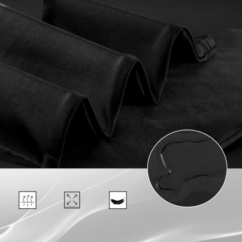 Spodnie rowerowe kolarskie długie oddychające z wkładką XXXL - czarne Spodnie rowerowe kolarskie długie oddychające z wkładką XXXL - czarne