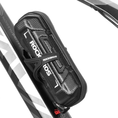 Torba rowerowa na narzędzia mocowana w uchwycie na bidon 0.65l - czarna Torba rowerowa na narzędzia mocowana w uchwycie na bidon 0.65l - czarna