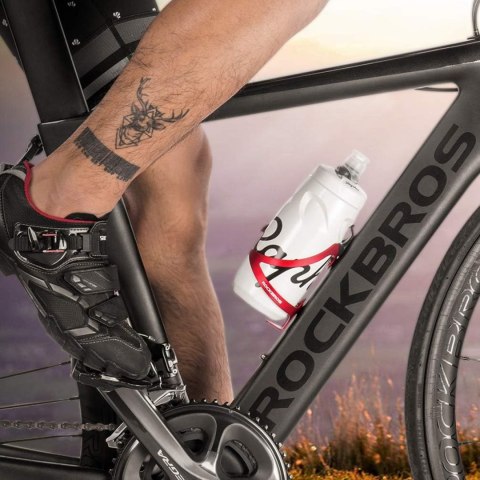 Uchwyt aluminiowy rowerowy na bidon butelkę - czerwony Uchwyt aluminiowy rowerowy na bidon butelkę - czerwony