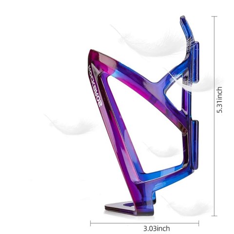 Uchwyt rowerowy na bidon butelkę - niebiesko-fioletowy Uchwyt rowerowy na bidon butelkę - niebiesko-fioletowy