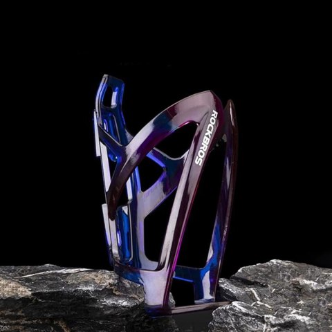 Uchwyt rowerowy na bidon butelkę - niebiesko-fioletowy Uchwyt rowerowy na bidon butelkę - niebiesko-fioletowy