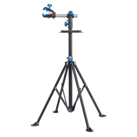 Wielofunkcyjny stojak serwisowy uchwyt do rowerów podłogowy - czarny Wielofunkcyjny stojak serwisowy uchwyt do rowerów podłogowy - czarny