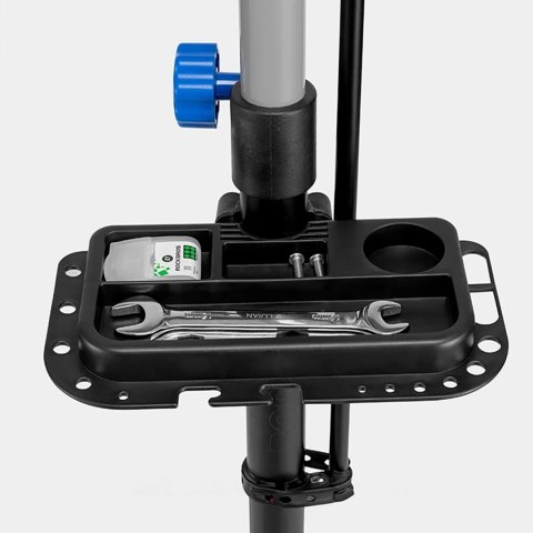 Wielofunkcyjny stojak serwisowy uchwyt do rowerów podłogowy - czarny Wielofunkcyjny stojak serwisowy uchwyt do rowerów podłogowy - czarny