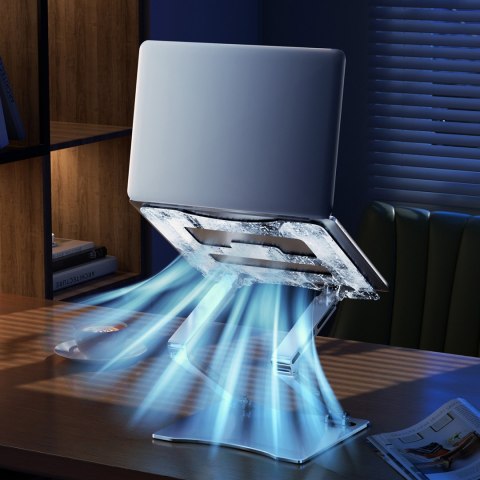 ZESTAW Podstawka pod laptopa aluminiowa + podstawka do smartfona - srebrna ZESTAW Podstawka pod laptopa aluminiowa + podstawka do smartfona - srebrna