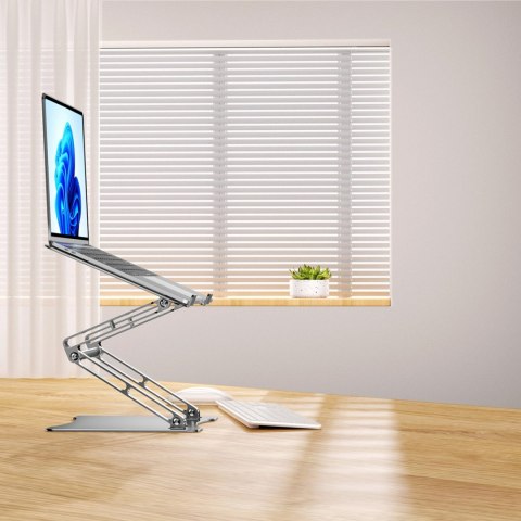 ZESTAW Podstawka pod laptopa aluminiowa + podstawka do smartfona - srebrna ZESTAW Podstawka pod laptopa aluminiowa + podstawka do smartfona - srebrna