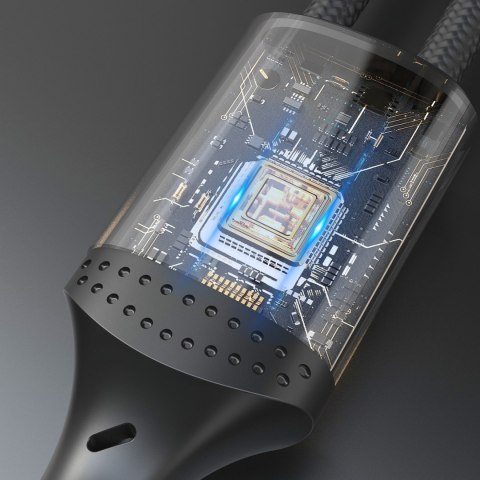 2w1 Kabel przewód L3F do ładowania 2 telefonów USB-C - 2x USB-C 100W 1.2m - czarny 2w1 Kabel przewód L3F do ładowania 2 telefonów USB-C - 2x USB-C 100W 1.2m - czarny