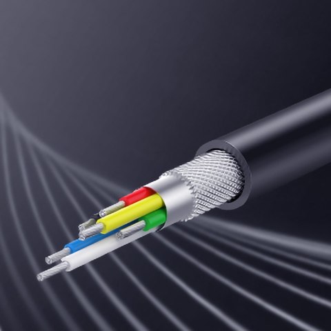 Adapter audio dwuportowy USB-C (męski) - mini jack 3.5mm / USB-C (żeński) - szary Adapter audio dwuportowy USB-C (męski) - mini jack 3.5mm / USB-C (żeński) - szary