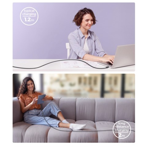 Kabel przewód Multi-Color Series A14 USB-C - iPhone Lightning 20W 1.2 m - czarny Kabel przewód Multi-Color Series A14 USB-C - iPhone Lightning 20W 1.2 m - czarny