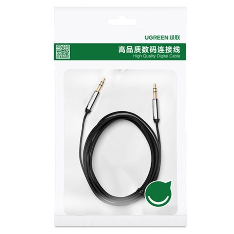Kabel przewód audio AV119 mini jack 3.5mm 5m - czarny Kabel przewód audio AV119 mini jack 3.5mm 5m - czarny