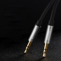 Kabel przewód audio AV119 mini jack 3.5mm 5m - czarny Kabel przewód audio AV119 mini jack 3.5mm 5m - czarny