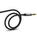 Kabel przewód audio AV119 mini jack 3.5mm 5m - czarny Kabel przewód audio AV119 mini jack 3.5mm 5m - czarny