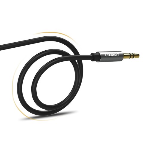 Kabel przewód audio AV119 mini jack 3.5mm 5m - czarny Kabel przewód audio AV119 mini jack 3.5mm 5m - czarny