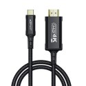 Kabel przewód audio-video USB-C - HDMI 4K 60Hz HDR 1.8m - czarny Kabel przewód audio-video USB-C - HDMI 4K 60Hz HDR 1.8m - czarny