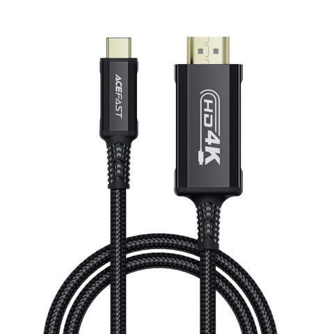 Kabel przewód audio-video USB-C - HDMI 4K 60Hz HDR 1.8m - czarny Kabel przewód audio-video USB-C - HDMI 4K 60Hz HDR 1.8m - czarny