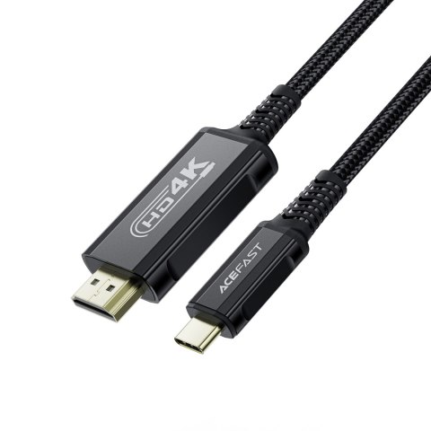 Kabel przewód audio-video USB-C - HDMI 4K 60Hz HDR 1.8m - czarny Kabel przewód audio-video USB-C - HDMI 4K 60Hz HDR 1.8m - czarny