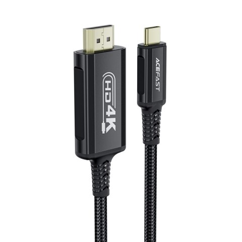 Kabel przewód audio-video USB-C - HDMI 4K 60Hz HDR 1.8m - czarny Kabel przewód audio-video USB-C - HDMI 4K 60Hz HDR 1.8m - czarny
